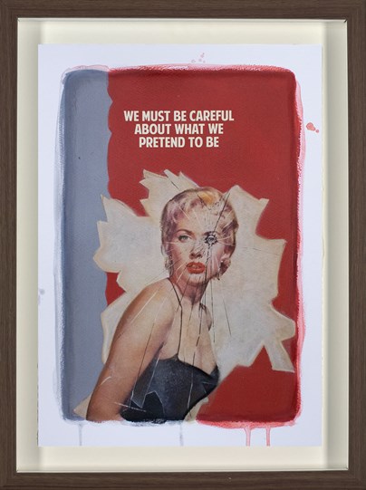 We Must Be Careful (Red) by The Connor Brothers - Framed Hand Coloured Edition